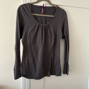 Aerie Charcoal Long Sleeve Tee